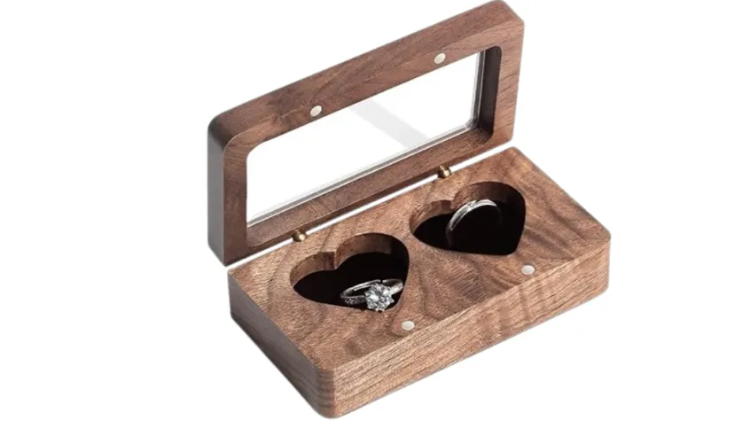 Kotak Cincin Nikah Kayu