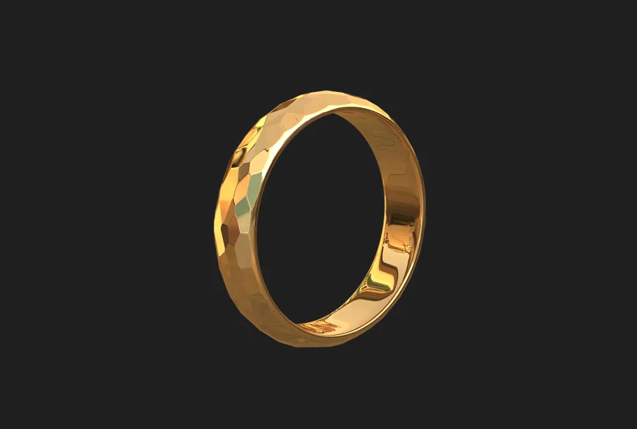 cincin nikah bertekstur