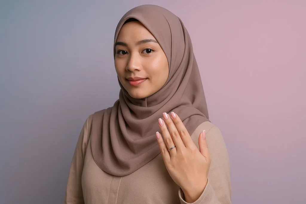 foto tangan pakai cincin kawin
